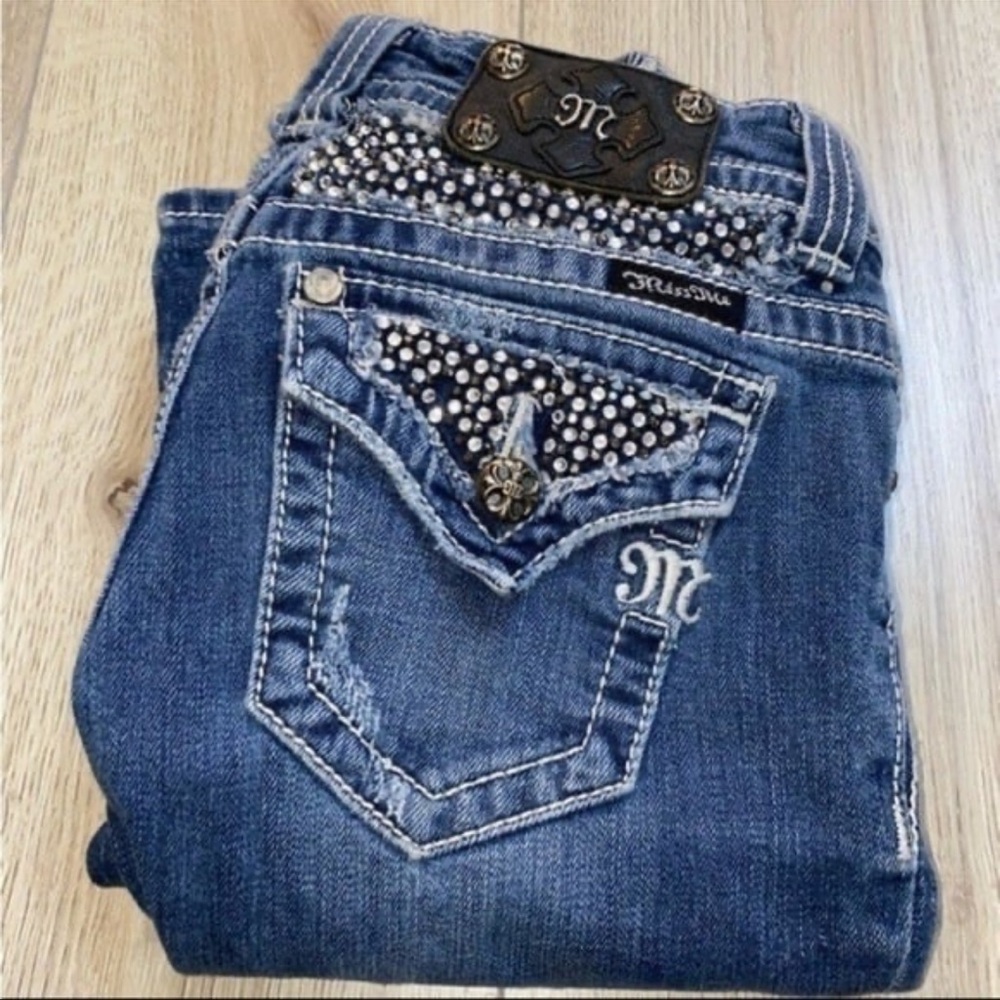 Miss me bootcut boot blue jeans denim